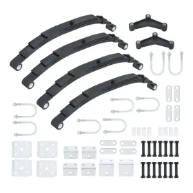 Bck56045k Backye 3500lb Heavy Duty Dual Trailer Axle Suspension Kit Leaf Spring Hanger&u Bolt