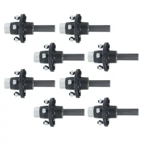 Bck56463k Backye For 2000 Lb.trailer Axle Kit With 1 Inch Round Bt8 Spindle &4 On 4 Bolt Idler Hub 8pc