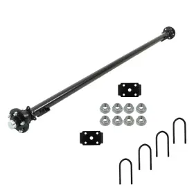 Yi164115t Backye 3.5k Trailer Axle 5 Lug 95 Inch Hf 80 Spring Center 82 On 4.5 With U-bolt Kit Yi164115t Backye 3.5k Trailer Axle 5 Lug 95 Inch Hf 80 Spring Center 82 On 4.5 With U-bolt Kit