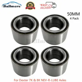 1069-093-00 Ballmers 50mm Bearing Cartridge For Dexter Nev-r-lube Trailer Axle Hubs Pack Of 4 7k 8k