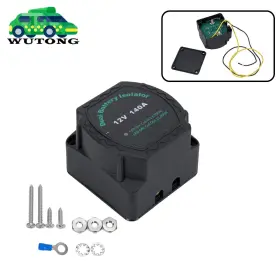 Wh00920260321-bk Bartoo 12v 140a Smart Dual Battery Isolator Kit Car Voltage Sensitive Relay Vsr Utv Atv Wh00920260321-bk Bartoo 12v 140a Smart Dual Battery Isolator Kit Car Voltage Sensitive Relay Vsr Utv Atv