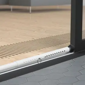 Bebecome 757106525851 Sliding Door Security Bar 17-50 Inch Adjustable Patio 17-50ftft White