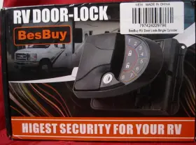 Besbuy 797424229796 Rv Door Lock Single Cylinder Keyless Entry Remote Control Trailer/camper