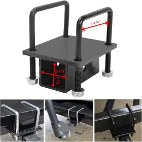 1s3661 Better-autoparts 2.25 Inch Rv Bumper Hitch Receiver Adapter For 4 X Steel Bumpers