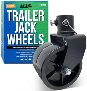 Bb-tj2-whl Better Boat Trailer Jack Wheel Replacement 2000 Lb Capacity Two Wheels For Tongue