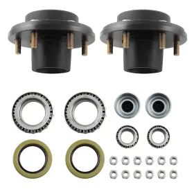 1qyzum Bfo A Pair Of Trailer Hubs With 6000# 6 Lug 6x5.5 Idler Axle Bearings Seals 1qyzum Bfo A Pair Of Trailer Hubs With 6000# 6 Lug 6x5.5 Idler Axle Bearings Seals