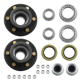 2skzgc Bfo Trailer Hub Convert Mobile Home 6000# 6 Lug 6x5.5 Idler Axle Bearings Seals New
