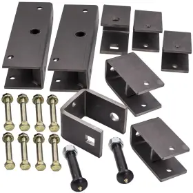 72jtmu Bfo 2 Inch Slipper Spring Tandem Axle Hanger Kit With Rear Hangers Bolts For Trailer