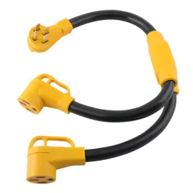 14-50r Bfo 8uqcsm Nema 14-50p To 2x 4 Prong Rv Adapter Power Cord For Tesla Model 3/s/x/y