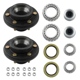 Mhc90p Bfo 2 Trailer Hubs With 6000# 6 Lug 6x5.5 Idler Axle Bearings Seals 25580 New