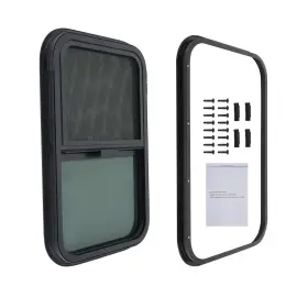 Nre6wj Bfo 24 Inch Wx15 H Horizontal Rv Window Fit For Rv/camper/trailer/food Truck Black