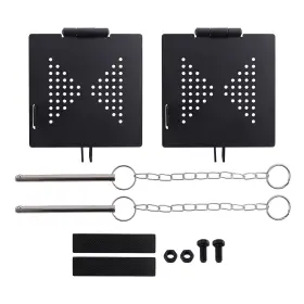 R7thjm Bfo Black 4 Inch Square Rv Bumper End Caps 2x Kit For Camper Traile