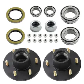 Z4bcjt Bfo 2x Trailer Hub Convert Mobile Home On 6x5.5 Idler Axle Bearings Seals 15123
