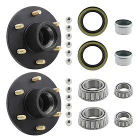 Zpq62a Bfo 2 Trailer Hubs 6000# 6 Lug 6x5.5 Idler Axle With Dust Caps Plugs Nuts 25580 Zpq62a Bfo 2 Trailer Hubs 6000# 6 Lug 6x5.5 Idler Axle With Dust Caps Plugs Nuts 25580