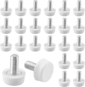 Qy220726-011 Biaungdo 24 Pcs Adjustable Furniture Levelers M6x15 Mm M6x15mm White Qy220726-011 Biaungdo 24 Pcs Adjustable Furniture Levelers M6x15 Mm M6x15mm White