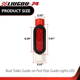 Big167328 Big-wheel Fit For Submersible Dot Ez Instal Led Boat Trailer Guide-on Post Pipe Lights #3