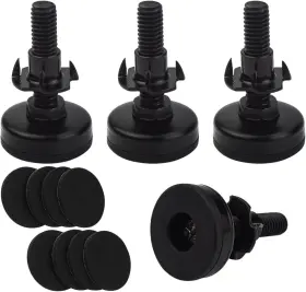 700210 Bilkeru 4 Pcs Adjustable Furniture Feet 3/8ftft Thread Levelers Heavy Black 700210 Bilkeru 4 Pcs Adjustable Furniture Feet 3/8ftft Thread Levelers Heavy Black