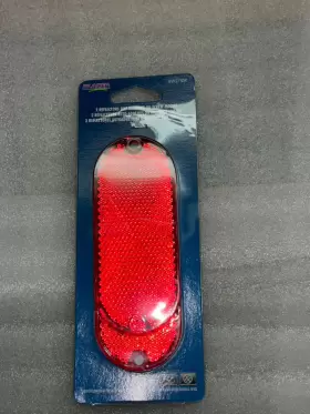 Bw278sr Blazer 2-pk Reflectors Red Oblong Oval Self-adhesive Auto Trailer Rv Mailbox #2 Bw278sr Blazer 2-pk Reflectors Red Oblong Oval Self-adhesive Auto Trailer Rv Mailbox #2