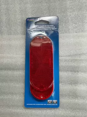 Bw278sr Blazer 2-pk Reflectors Red Oblong Oval Self-adhesive Auto Trailer Rv Mailbox Bw278sr Blazer 2-pk Reflectors Red Oblong Oval Self-adhesive Auto Trailer Rv Mailbox