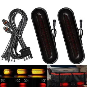 Us-ap-0066 Blyilyb Oval Cargo Carrier Tail Light Kit With Waterproof 4pin Wire Harness 2pack