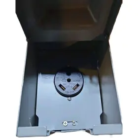 Rv-30a Bougerv 30 Amp Rv Power Outlet Box 125/250v No-drilling Receptacle