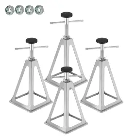 Bynrvj02 Boyisen Rv Aluminum Screw Stabilizer Jacks Set Of 4 Adjustable 11 17 Inch 6000lb For Trailer