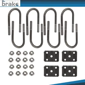 Br178897d Brakeautor Trailer U Bolt Kit For 3 500 Lb Axle 2-3/8 Inch Round 1/2 Diameter