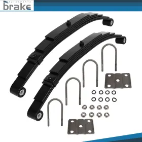 Br845369d Brakeautor 2x Leaf Utility Trailer 5 Spring Eye/eye U-bolt Kit 2500 Lbs Capacity