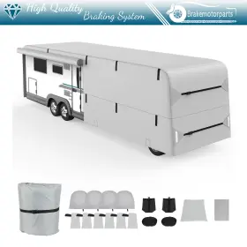 Bra182163oke Brakemotorparts 33ft-37ft Rv Cover Class A Motorhome Fits Windproof Waterproof Oxford Cloth Bra182163oke Brakemotorparts 33ft-37ft Rv Cover Class A Motorhome Fits Windproof Waterproof Oxford Cloth