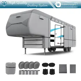 Bra182178oke Brakemotorparts 40ft-43ft 5th Wheel Rv Cover Motorhome Travel Trailer Camper Non-woven Fabric Bra182178oke Brakemotorparts 40ft-43ft 5th Wheel Rv Cover Motorhome Travel Trailer Camper Non-woven Fabric