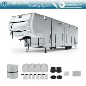 Bra182181oke Brakemotorparts 33ft-37ft 5th Wheel Rv Cover Motorhome Travel Trailer Camper Oxford Cloth
