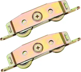 Huazu-1 Brand Huazu Heavy-duty Sliding Door Rollers - 1-1/4 Inch Steel Ball Yellow Zinc Plated Huazu-1 Brand Huazu Heavy-duty Sliding Door Rollers - 1-1/4 Inch Steel Ball Yellow Zinc Plated