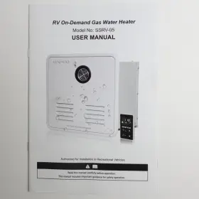 Ssrv-05 Brfcq Rv Tankless Water Heater 55 000 Btu 12v Dc 3.9 Gpm Propane