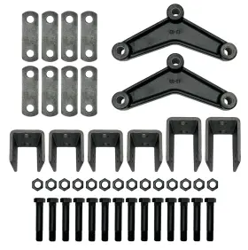 Ap-157 Brickyard Tandem Axle Trailer Suspension Kit Double Eye Spring Hanger 2k-7k Lb Heavy Duty