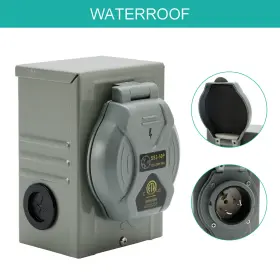 N002-a004 Bruce&shark Rv 50 Amp Power Inlet Box Outdoor Receptacle 3 Prong Locking Plug With Led Light N002-a004 Bruce&shark Rv 50 Amp Power Inlet Box Outdoor Receptacle 3 Prong Locking Plug With Led Light