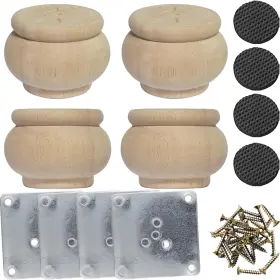 1261 Btibpse 2 Inch Wooden Furniture Legs Solid Wood Unpainted Replacement 1261 Btibpse 2 Inch Wooden Furniture Legs Solid Wood Unpainted Replacement