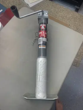 Bulldog 042899010739 Round Side Mount Trailer Jack 5 000 Lbs Sidewind 15 Inch Travel 178203