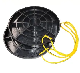 10.375 Bullke 685966418153 2 Pack Large Inch X 1 Rv Stabilizing Jack Pads Heavy-duty Rope Handle