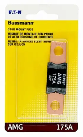 Amg-175-rp Bussmann High-current Bolt On Fuse Kit 175-amp - Bp/amg-175-rp