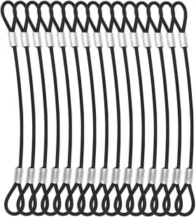 W-l-231 Bytiyar 15 Pcs 7.9 Inch 20cm 3mm Thickness Galvanized Steel 7.9in/20cm-15pcs Black
