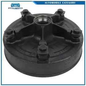 11887049 Byuscarparts For 3500 Lbs 12 Inch X 2 5 Lug Trailer Brake Drum Galvanized Hub Black