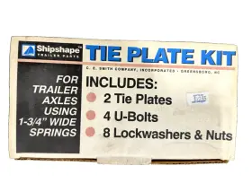 23002 C.e. Smith Axle Tie Plate Kit 2 3/8 Inch Round - New In Box 23002 C.e. Smith Axle Tie Plate Kit 2 3/8 Inch Round - New In Box