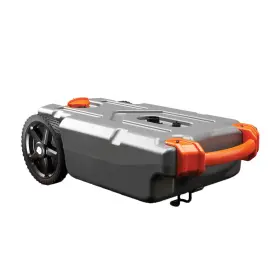 Camco 014717390002 Portable Rv Tote Tank 15 Gallon Heavy Duty Wheels Sewer Hose Rhino Large