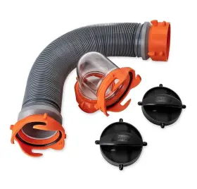 Camco 014717396455 3-foot Super Heavy-duty Tote Tank Sewer Hose Kit 18mil Hts Vinyl 39645 Camco 014717396455 3-foot Super Heavy-duty Tote Tank Sewer Hose Kit 18mil Hts Vinyl 39645