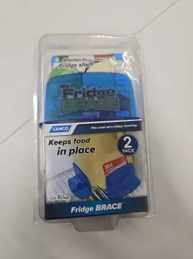 Camco 014717440332 Rv Fridge Brace 2 Pack Color Cool Blue Camping Boat