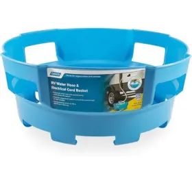 20167 Camco Rv Water Hose And Electrical Cord Basket Blue New In Box 20167 Camco Rv Water Hose And Electrical Cord Basket Blue New In Box