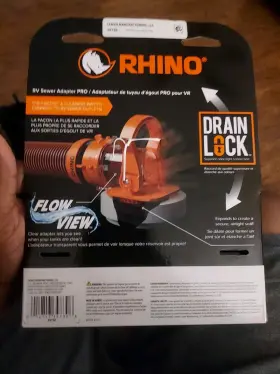 39730 Camco Rhino Rv Sewer Adapter Pro Locking Elbow