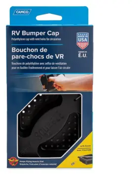 40324 Camco Rv Squeeze Grip Bumper Cap With Saver Clip Free Shipping