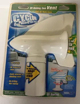 Camco 40593 Cyclone Rv Holding Tank Vent - Easy Install No Drilling Stop Odors New