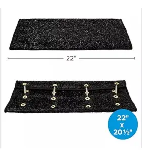 42947 Camco Rv Premium Step Rug Radius Wrap Around Turf Material 22 Inch X 23 New Sealed #3